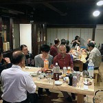 100年街家での歓送迎会