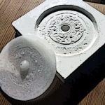 鏡の蝋型製作