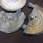 四獣形鏡を鋳込む
