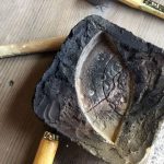 土と砂,型を作る