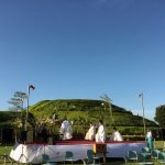 史跡公園と名月
